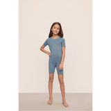 Kids TENCEL™ Modal Unisex Short PJ Set, Blue