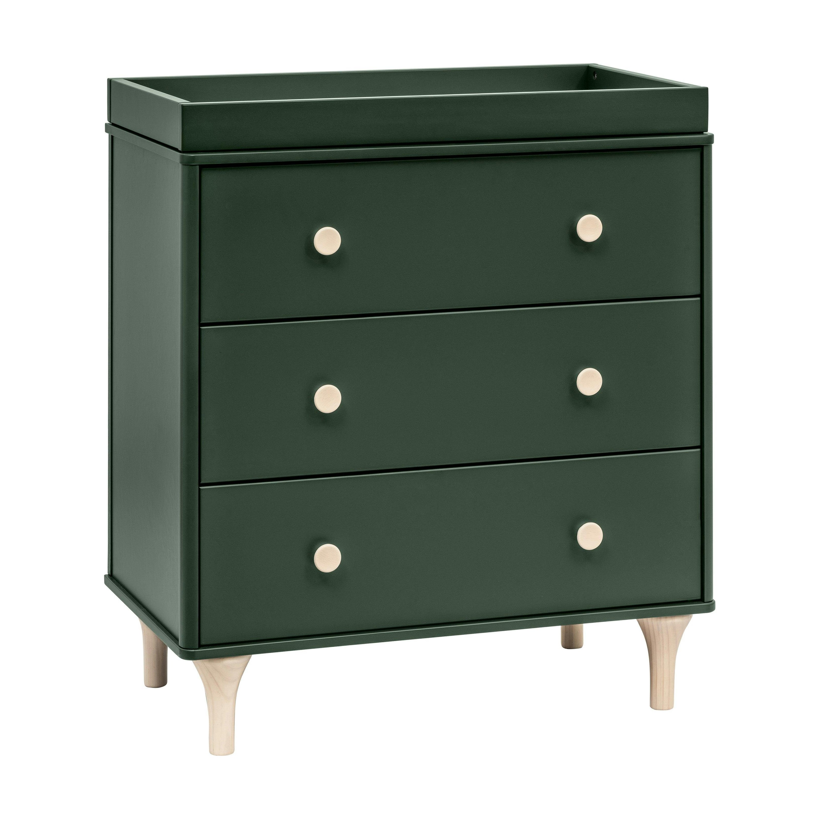 Babyletto Lolly 3-Drawer Compact Changer Dresser with Removable Changing Tray (34