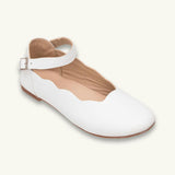 Ondina Ballet Flat | White Leather