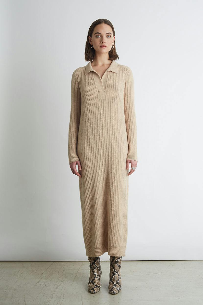 EDEN DRESS | PALE CAMEL