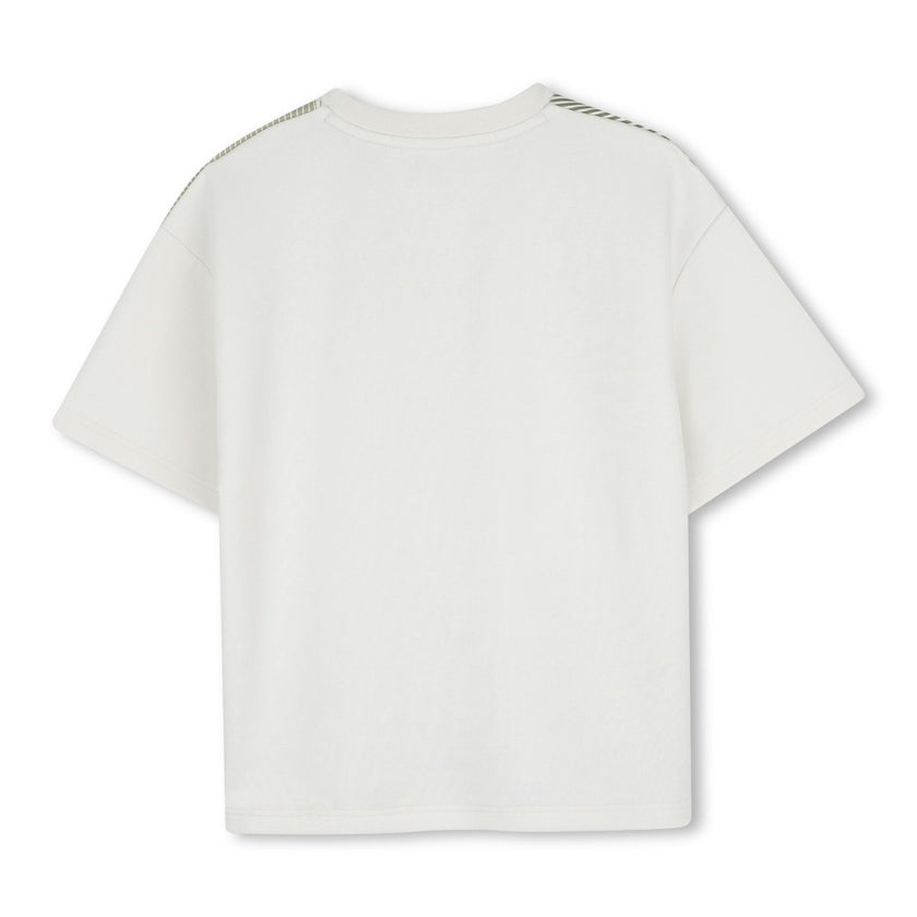 Ivory Geometric Pattern T-Shirt