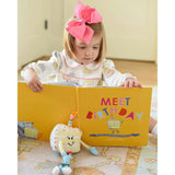 Packed Party Meet Birthday Children's Book with Birthday Plush Toy and Keepsake Gift Box - 32-Page Hardcover Birthday Story with Memento Pockets