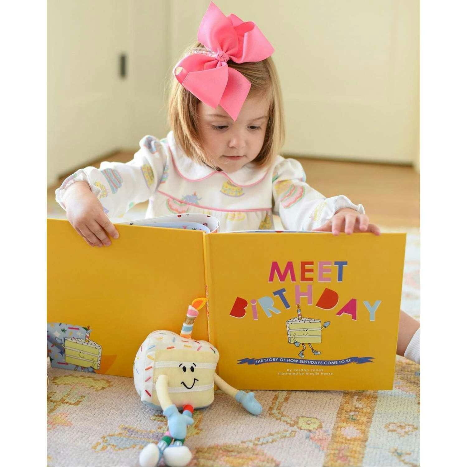 Packed Party Meet Birthday Children's Book with Birthday Plush Toy and Keepsake Gift Box - 32-Page Hardcover Birthday Story with Memento Pockets
