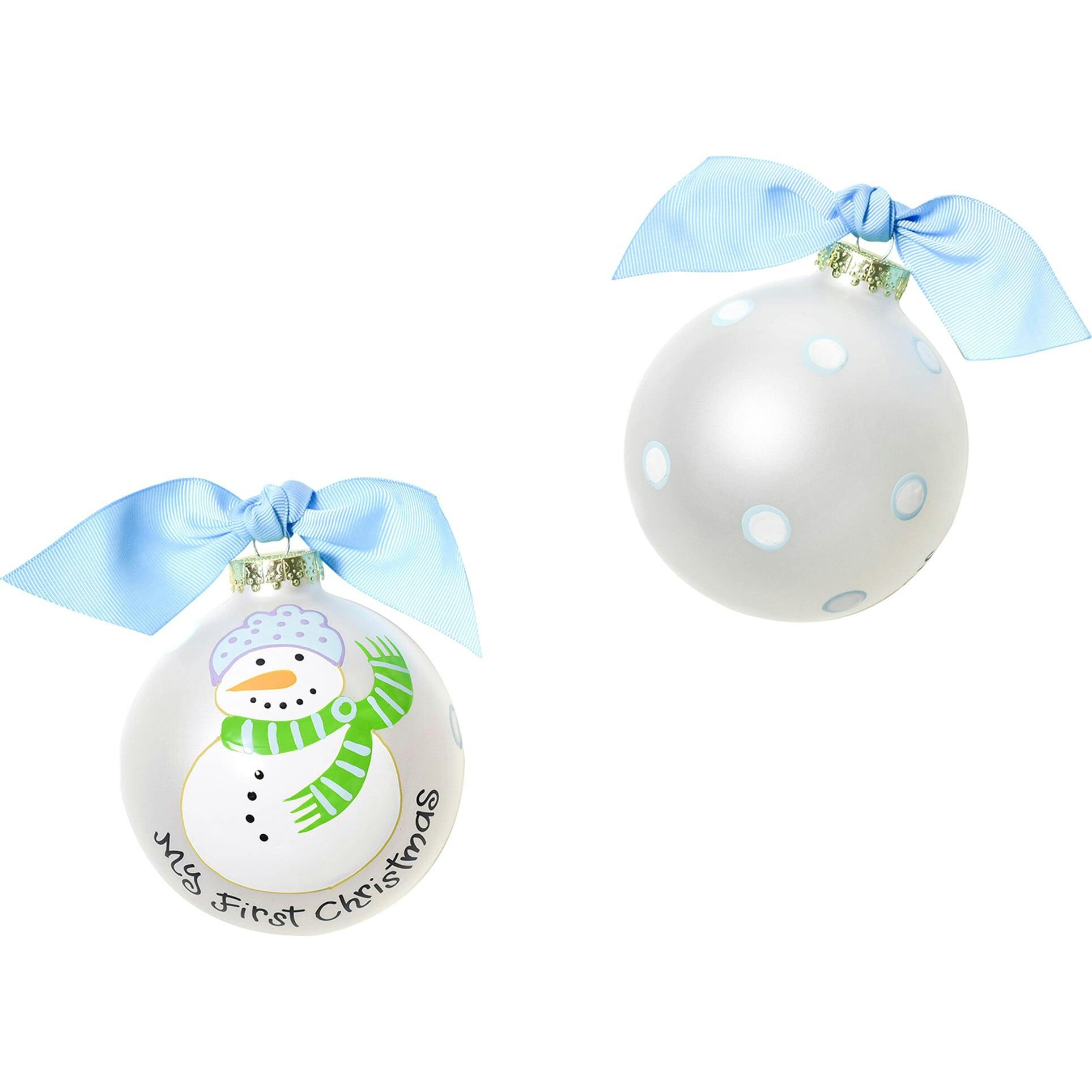 My First Christmas Glass Ornament