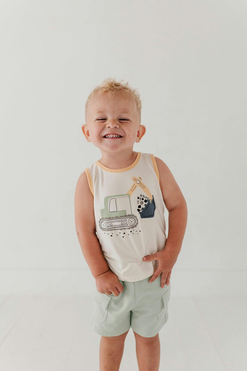 Boys Tank Top in Let's Dig