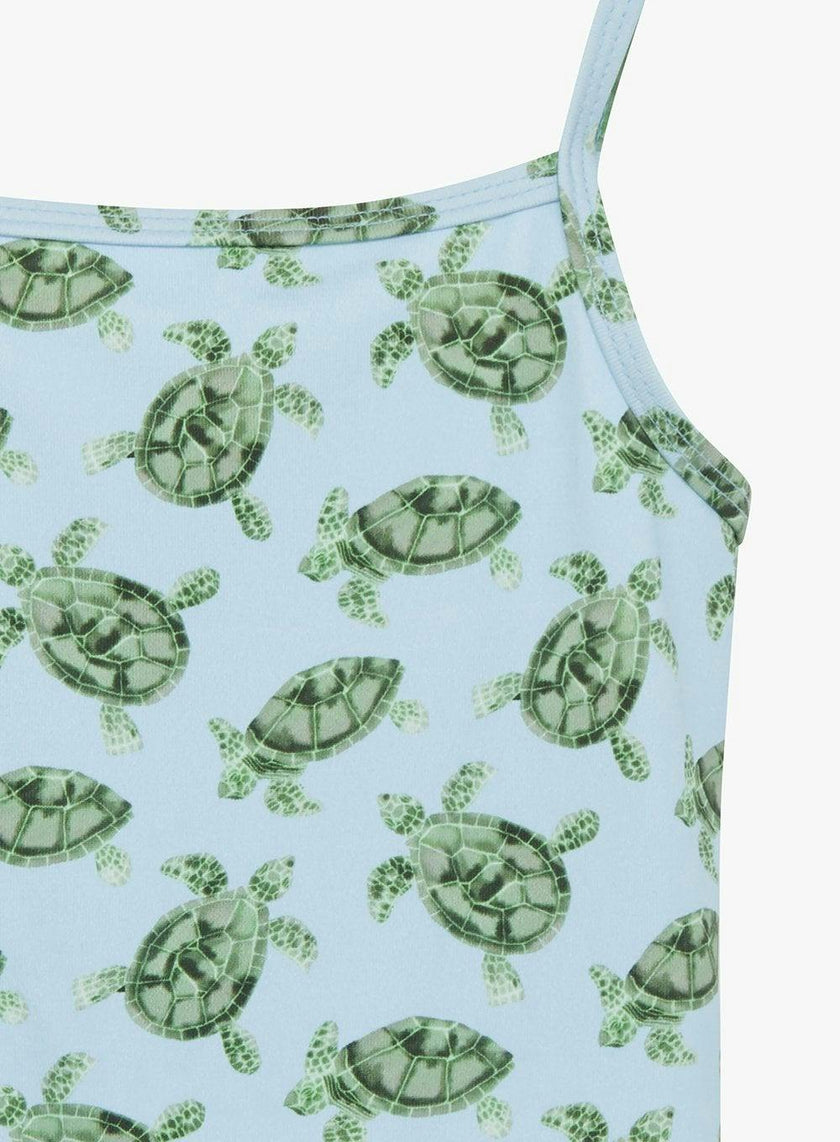 Peplum Swimsuit in Turtle