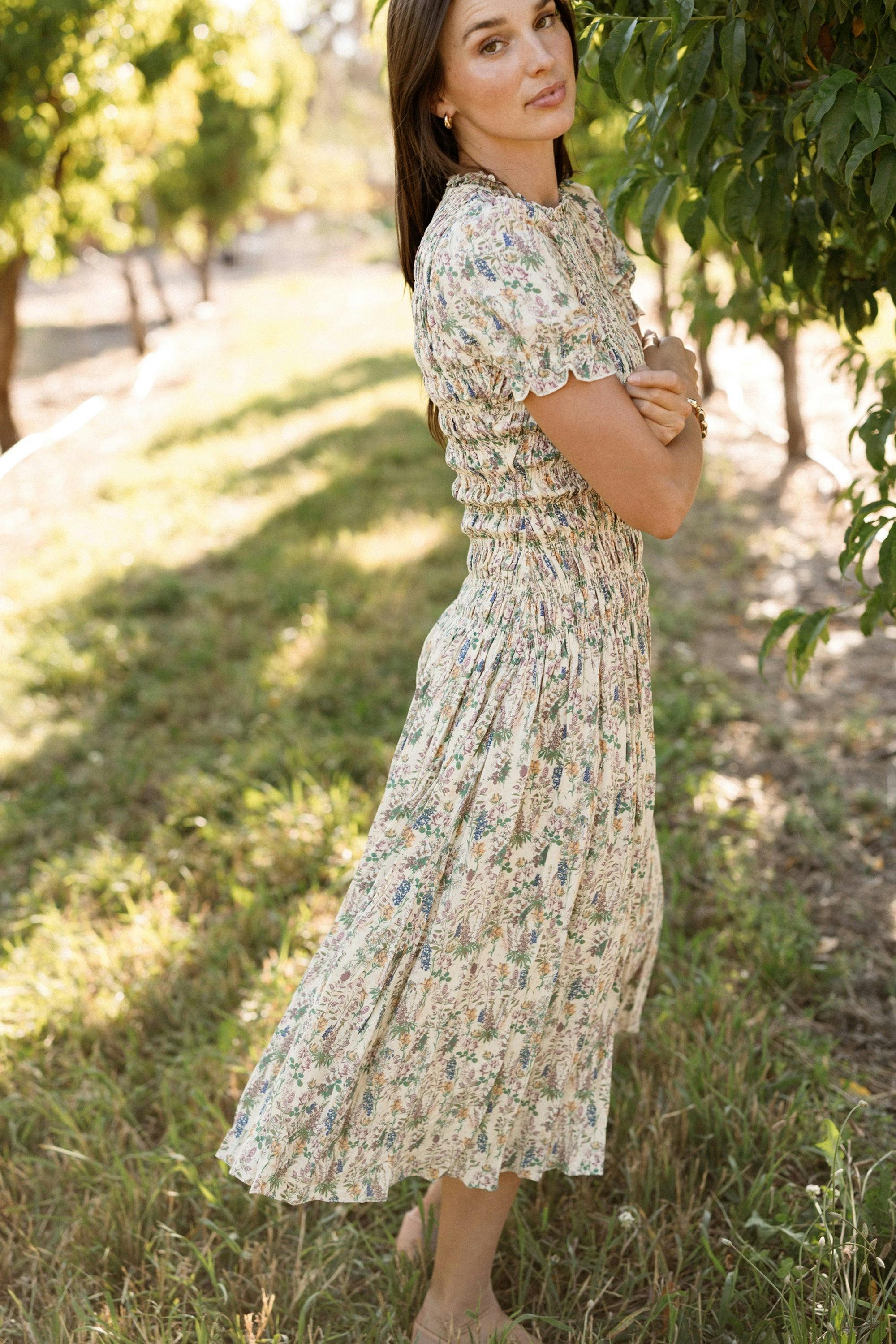 Jennifer Dress in Autumn Bouquet