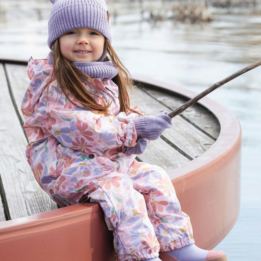 Baby Mid-Season One-Piece Outerwear With Hat