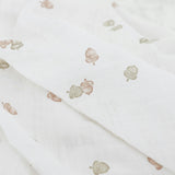 Cotton Muslin Swaddle Blanket 3 Pack - Woodland Friends