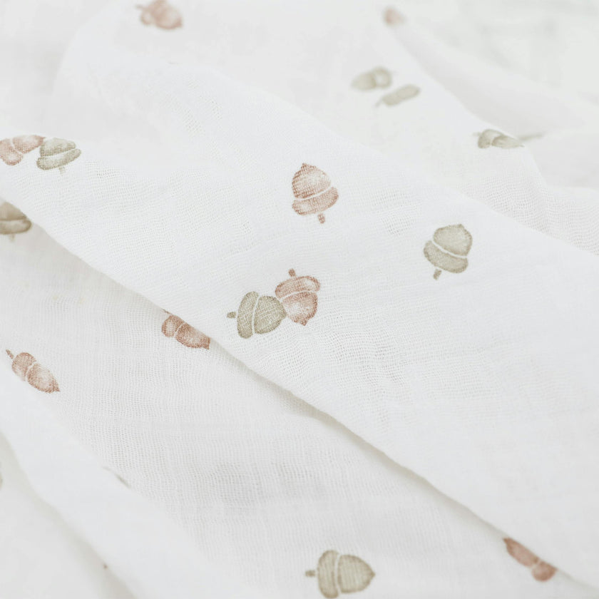 Cotton Muslin Swaddle Blanket 3 Pack - Woodland Friends
