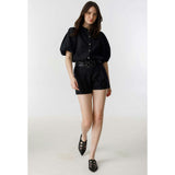 Frida Linen Shorts - Black