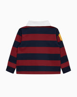 Baby Nicholas Rugby Shirt in Red/Navy