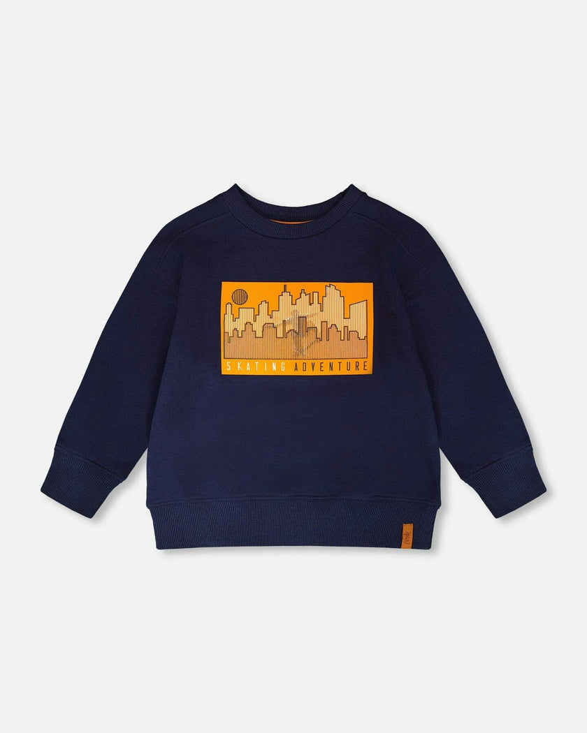 French Terry Sweatshirt Dark Blue