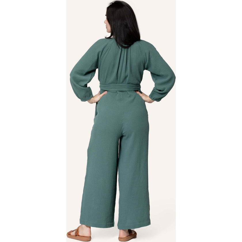 Alma Nursing Jumpsuit, Green