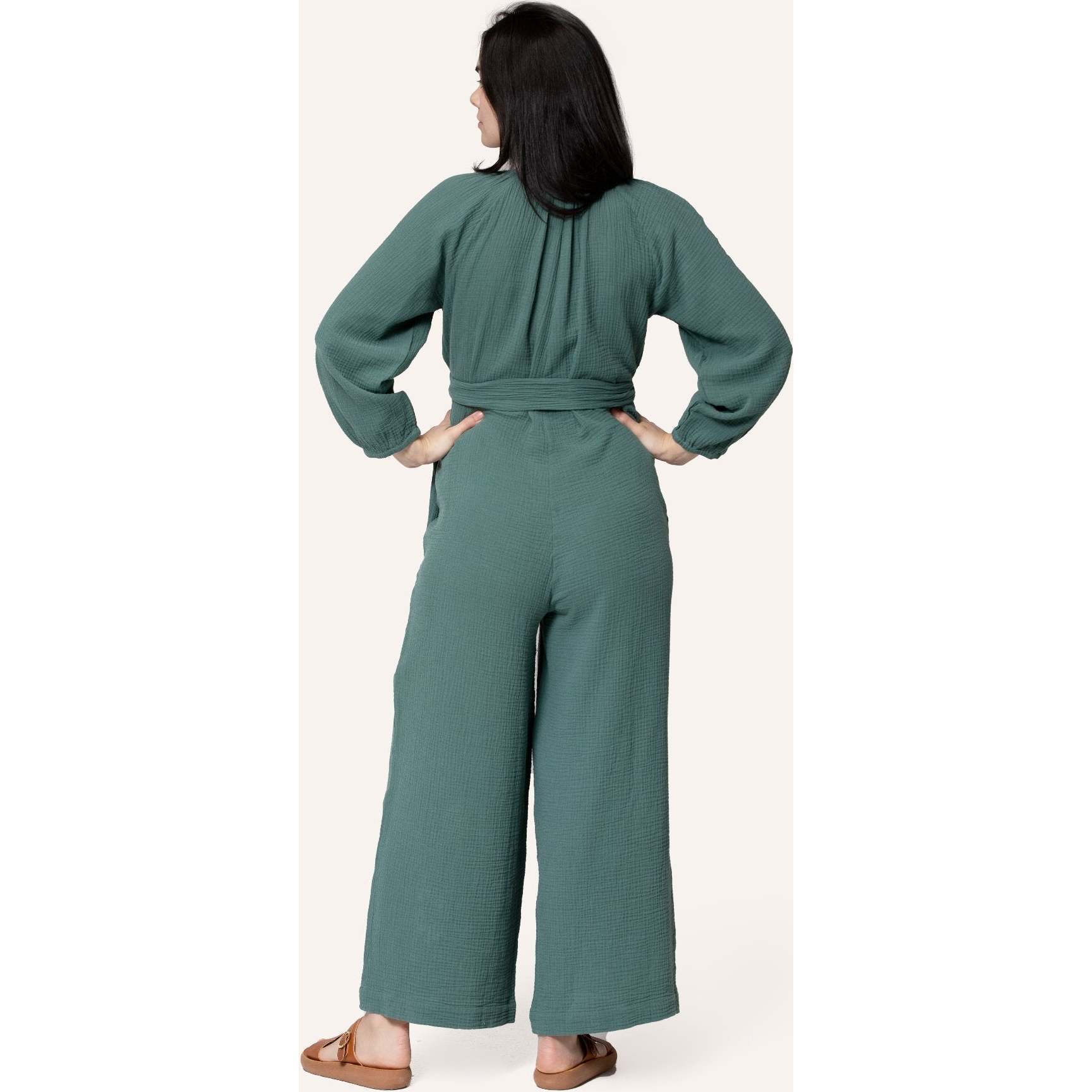 Alma Nursing Jumpsuit, Green