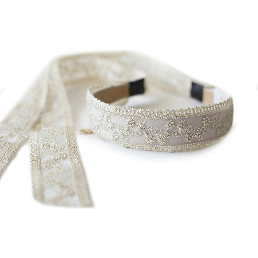 Anna Lace Tie-Back Headband
