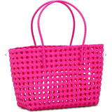 Large Pink Woven Tote