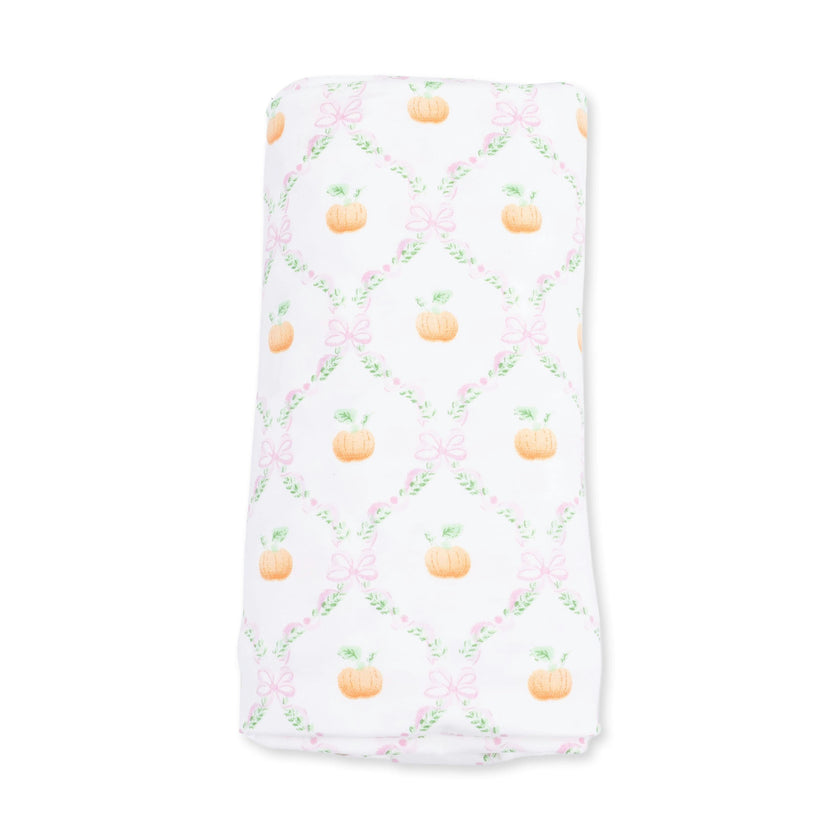 Pretty Pumpkin Trellis - Swaddle Blanket
