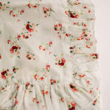Scarlet Bloom Timeless Floral Ruffle Zipper Pouch