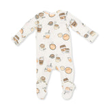 Love You A Latte - 2 Way Zipper Footie
