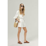 Frida Linen Shorts - Black