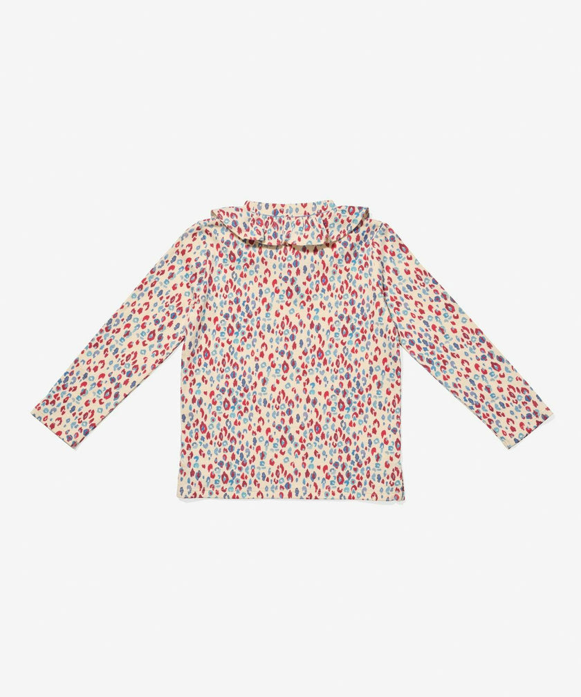 Hen T-Shirt, Cream Cheetah