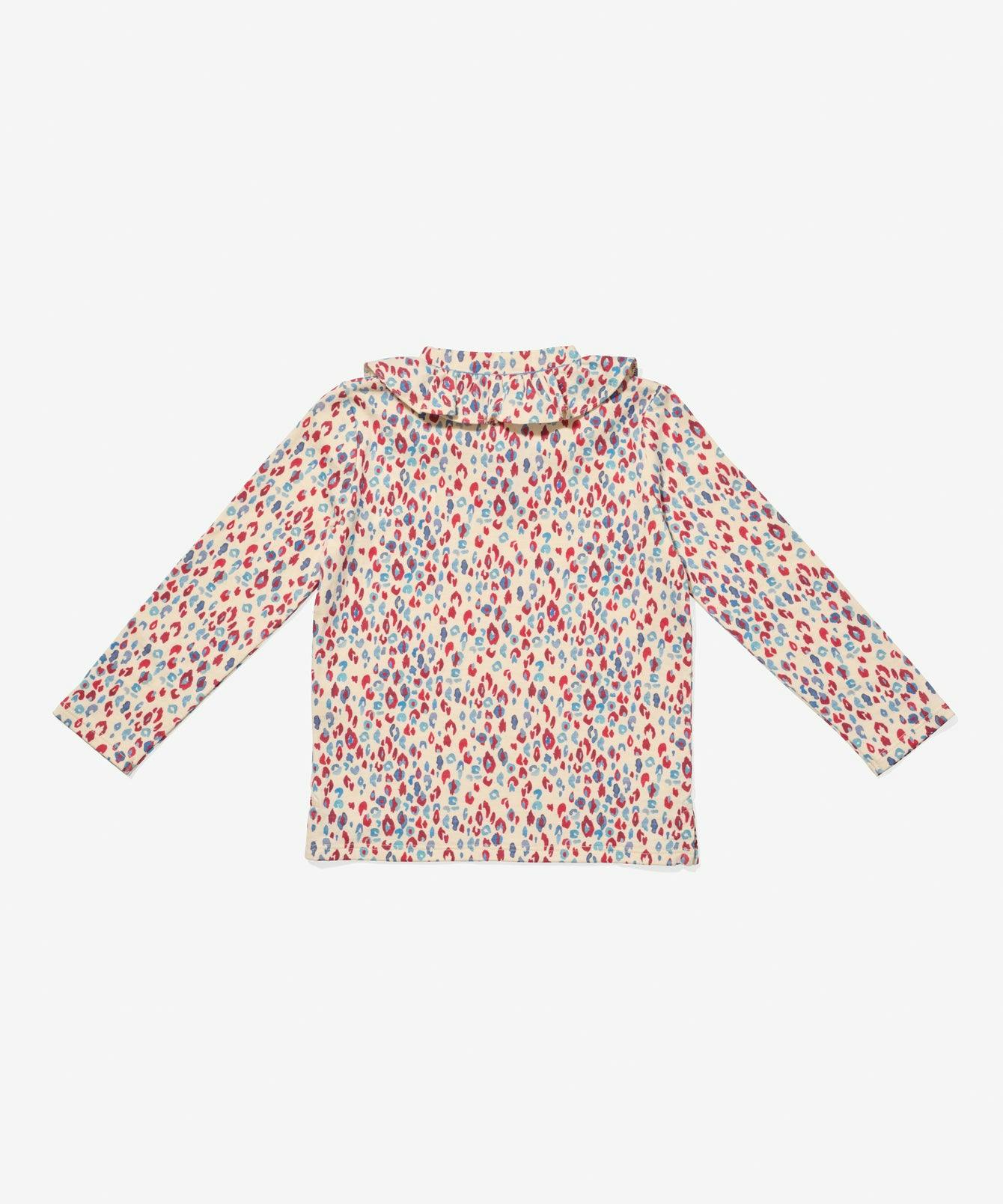 Hen T-Shirt, Cream Cheetah