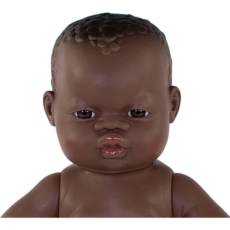 Newborn Baby Boy Doll - African - 15 3/4