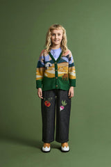 LANDSCAPE KNITTED CARDIGAN BEIGE