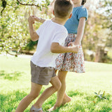boys cocoa gingham ultra-soft twill shorts