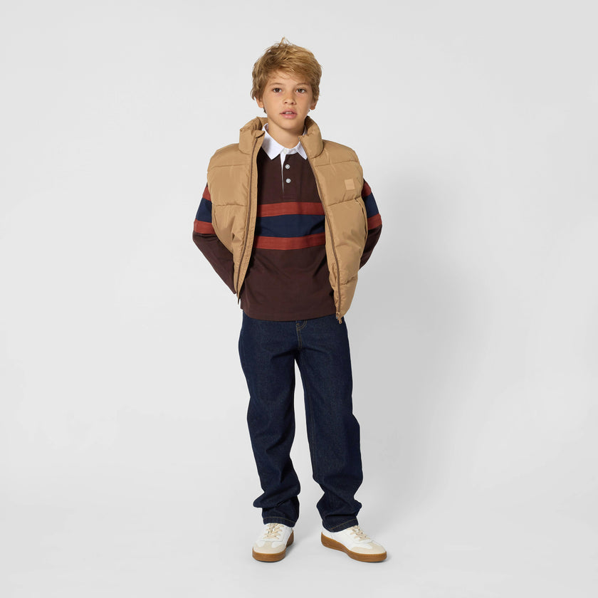 Brown Oversized Polo Shirt