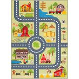 Kids Playhouse Journey Rug, Green