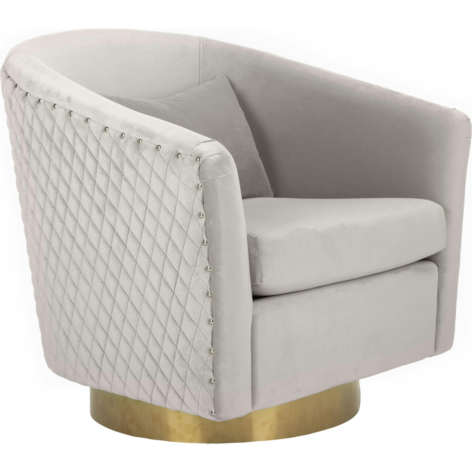 Clara Quilted Swivel Tub Chair