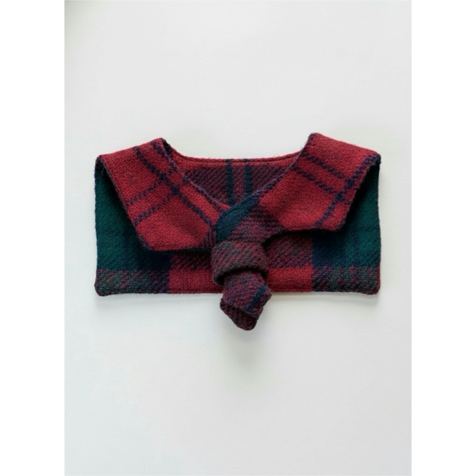 Heirloom Wool Sailor Collar – Loganberry Tartan