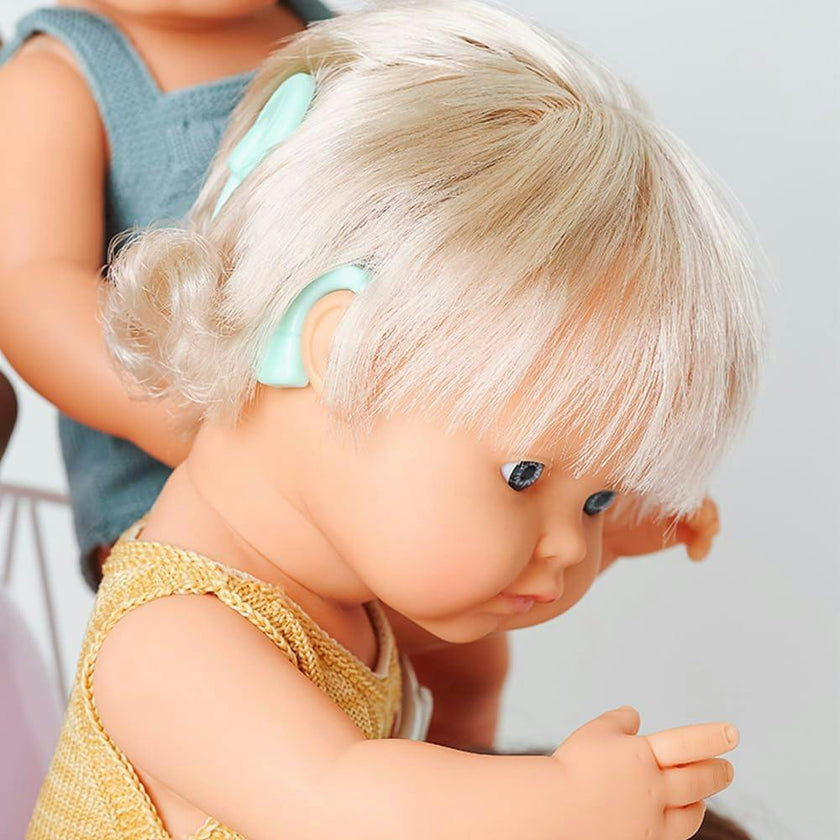 My Friends and Me Collection Baby Girl Doll with Blonde Hair and Hearing Implant - 15"