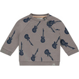 Baby Boy Guitar Print Sweatshirt