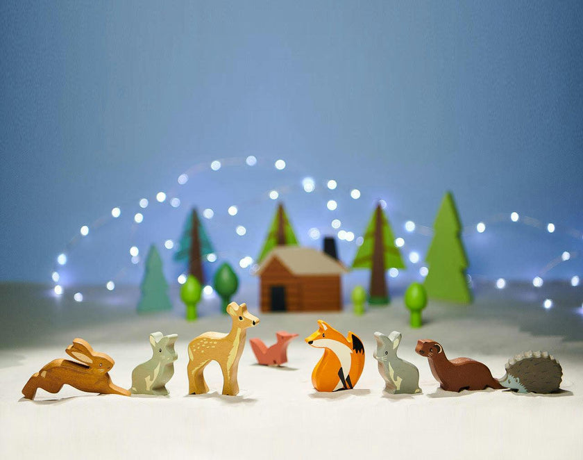 Woodland Animals - 3 of each piece in a display stand