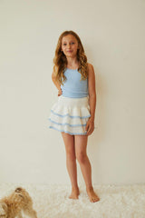 Stella Robins Egg Blue Ribbed Tank