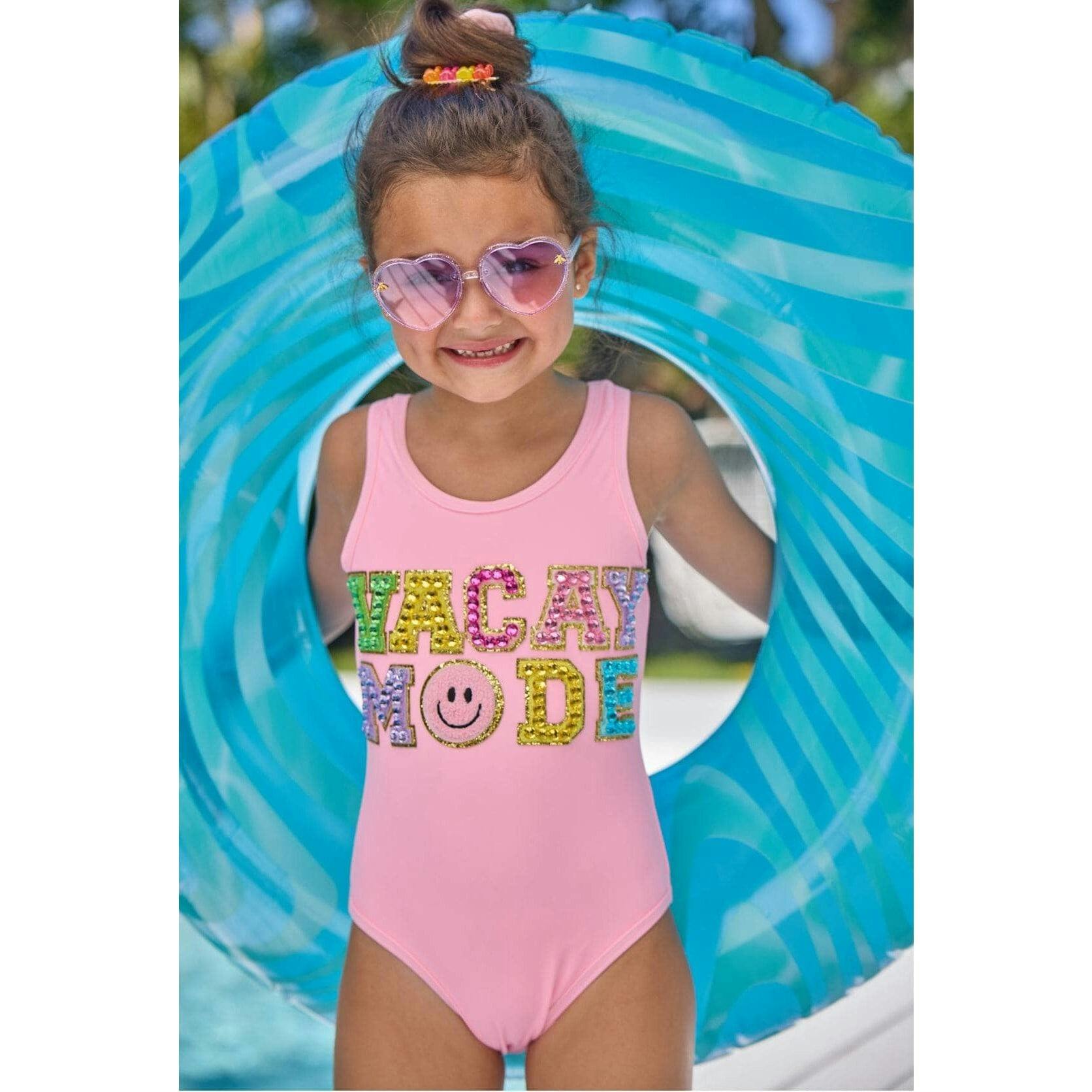 Pink Crystal VACAY MODE Swimsuit