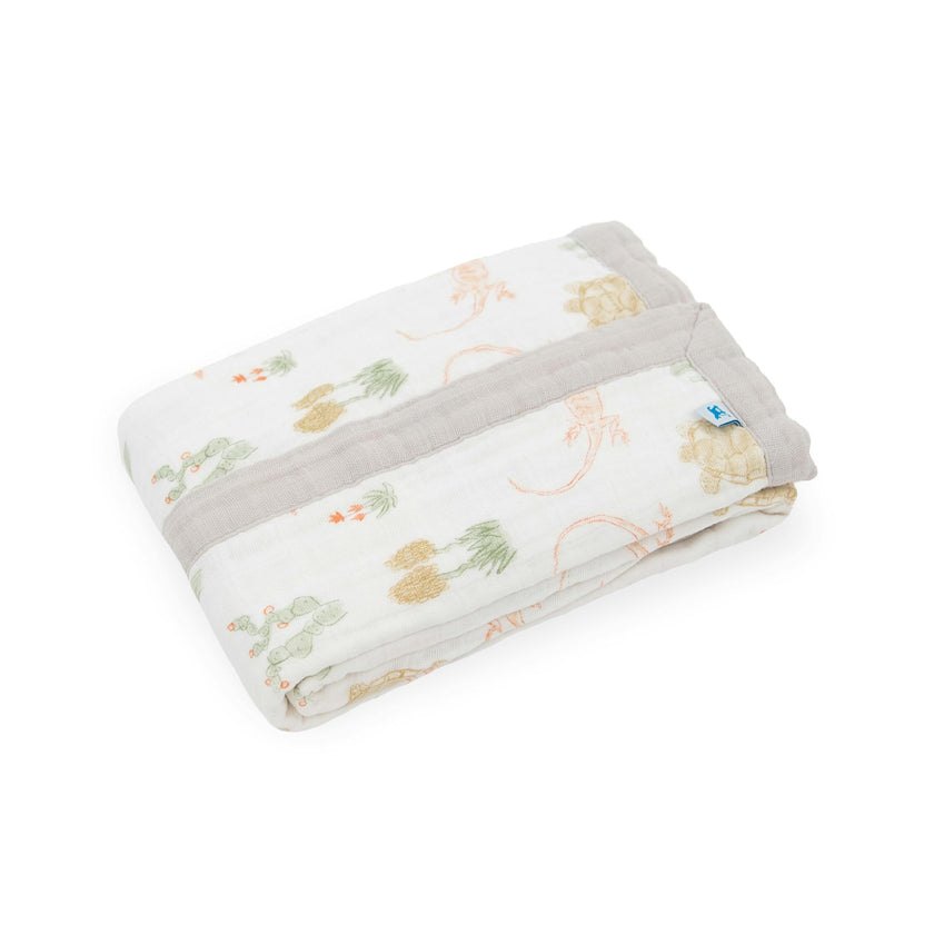 Cotton Muslin Baby Quilt - Desert Night