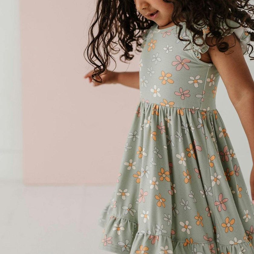 Girl's Sleeveless Twirl Dress