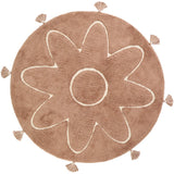 Yva Bohemian Tassel Round Rug
