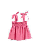 women's vichy frilled top - wild berry