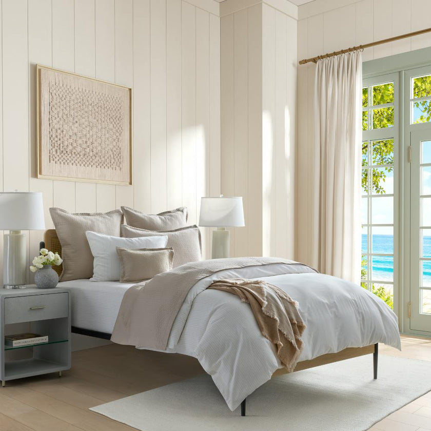 DH Golden Stripe Linen Set 4PC