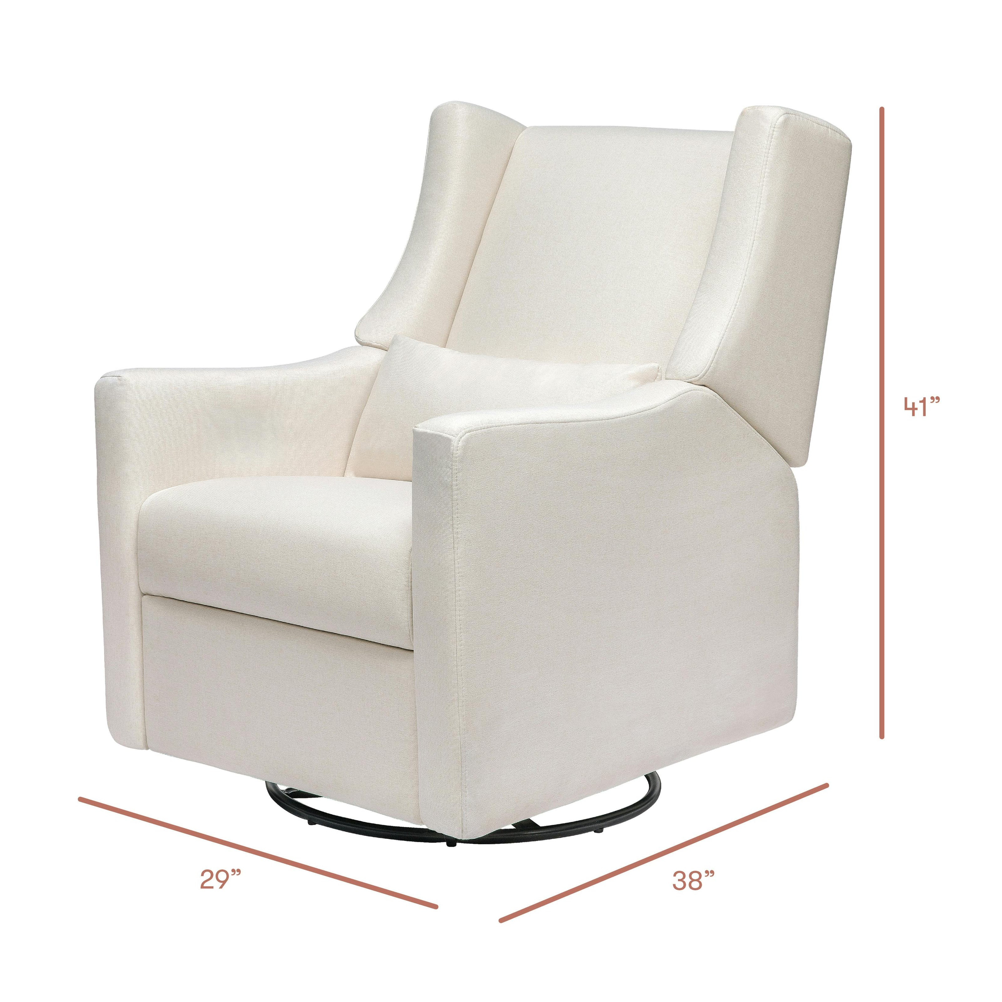 Kiwi Recliner and Swivel Glider in Performance Cream Eco-Weave