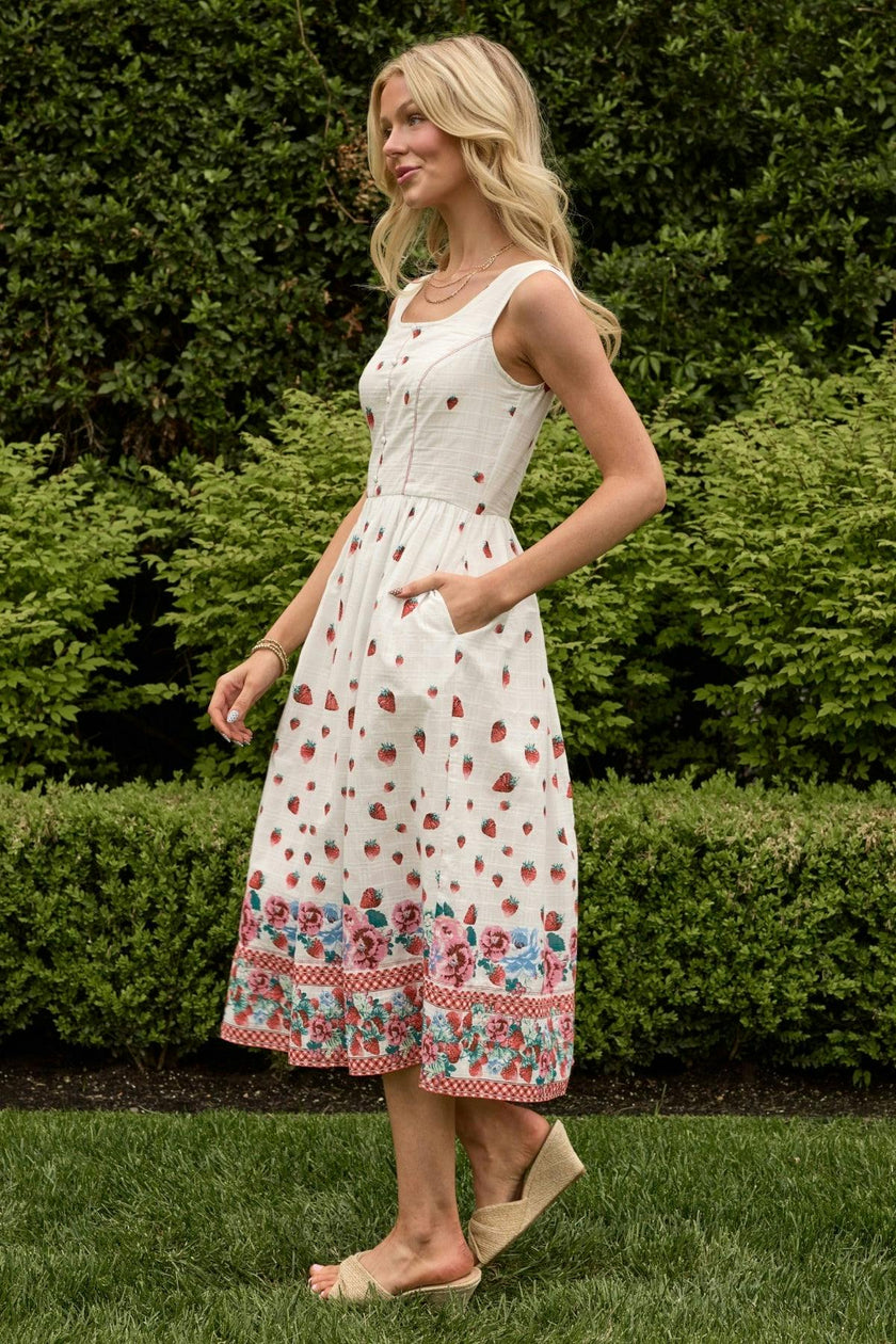 Sadie Dress in Strawberry Vintage Tier
