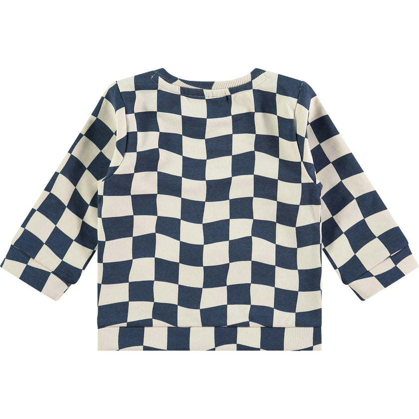 Wavy Check Sweatshirt