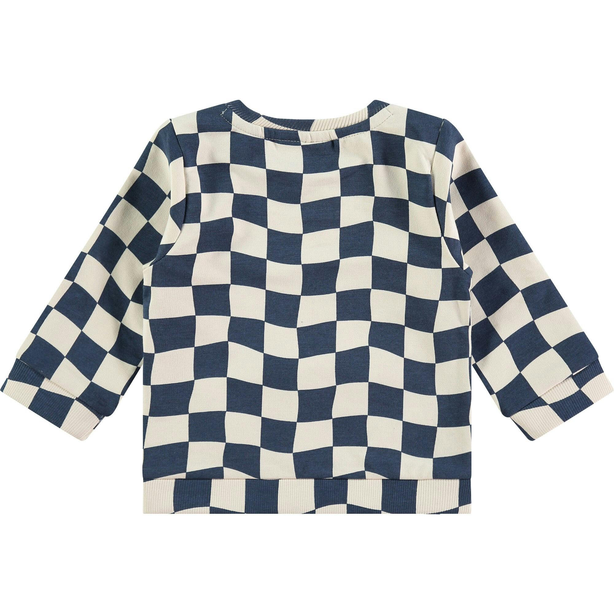 Wavy Check Sweatshirt