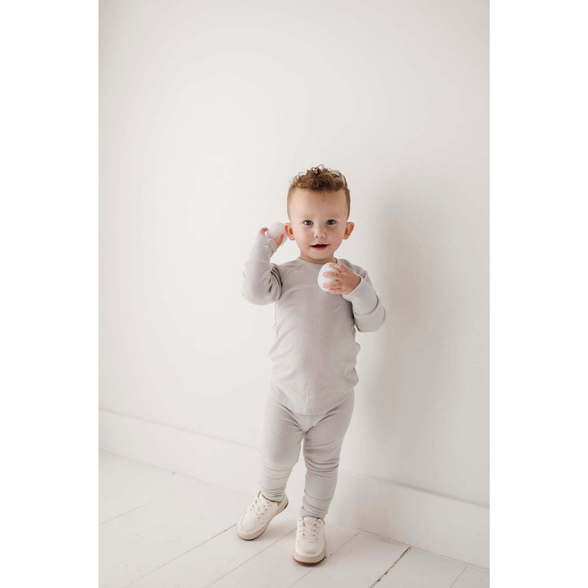 Ribbed Leggings Gray Dawn
