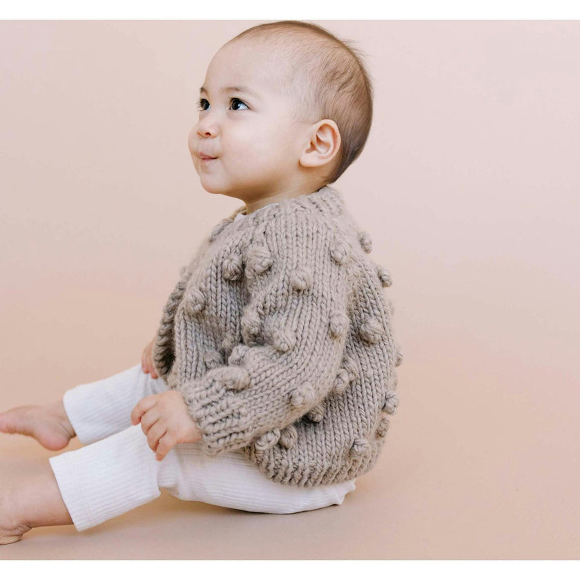 Popcorn Cardigan, Red